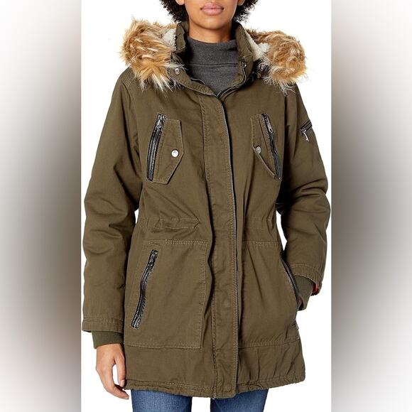 Steve Madden Women's Cotton Anorak with Zip Pockets- Size Medium - Picture 1 of 16